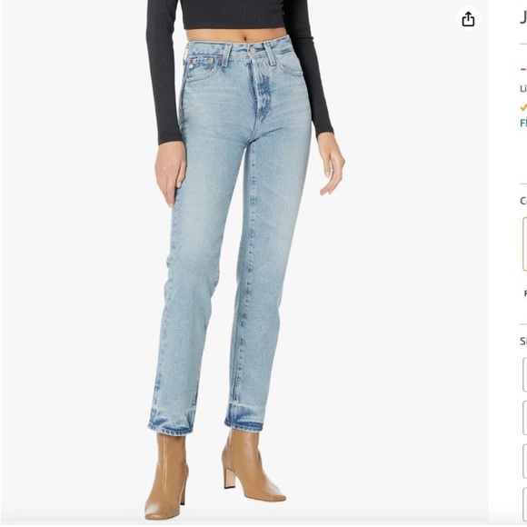 AG Adriano Goldschmied Alexxis Straight High Rise Vintage Fit Jean - Picture 8 of 8